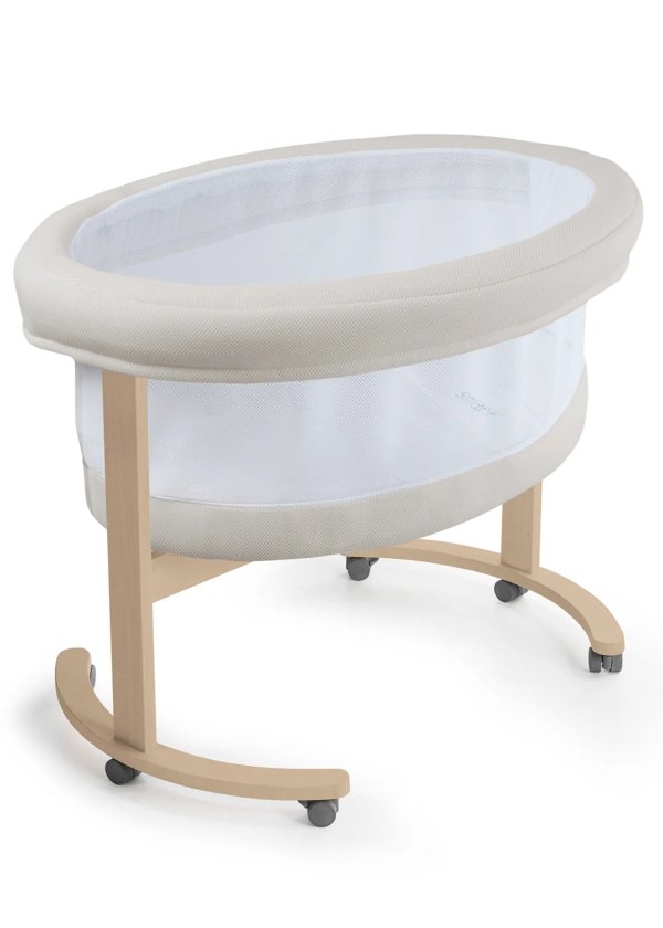 Smart Fresh Wooden Bassinet with Fabric