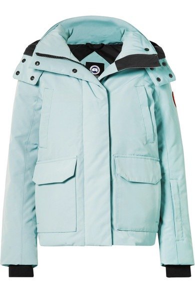 Blakely hooded shell down jacket