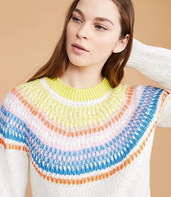 Rainbow Fairisle Sweater