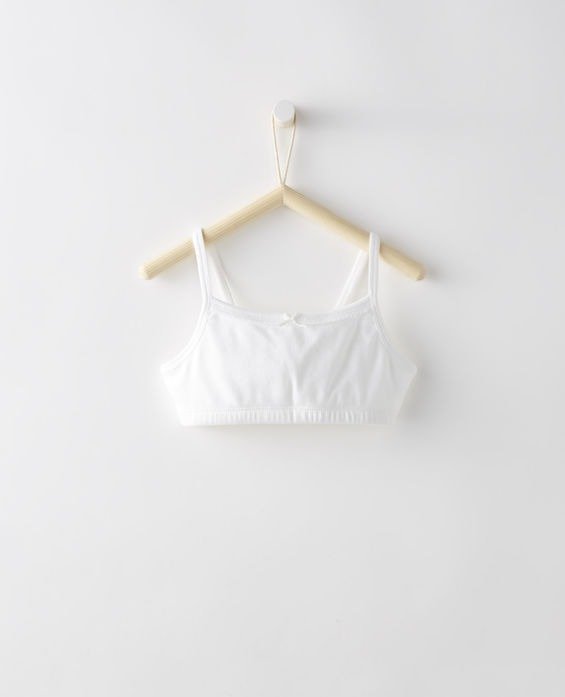 Classic Bralette In Organic Cotton With Stretch