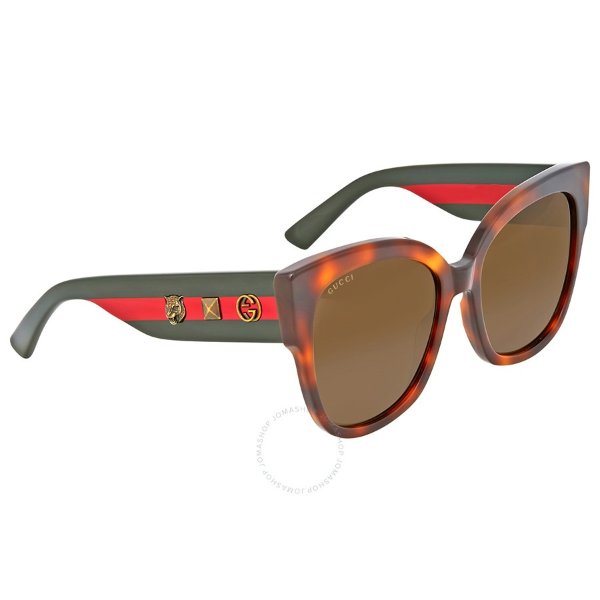 Brown Gradient Sunglasses GG0252S-003 63