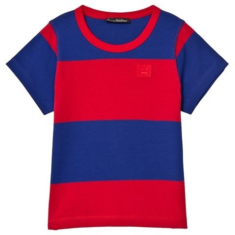 Tomato Red and Ink Blue Stripe T-Shirt | AlexandAlexa