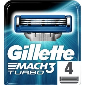 Gillette Mach3 3刀片替换刀头 4个装