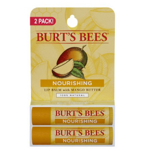 Burt's Bees Lip Balm, Mango Butter, 0.15 Ounce, 2 Count