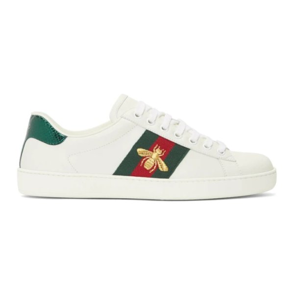 - White Bee New Ace Sneakers