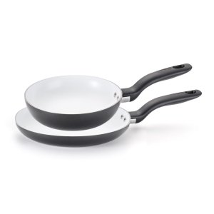 T-fal C921S2 Initiatives Ceramic Nonstick Dishwasher Safe Oven Safe Healthy PTFE-PFOA-Cadmium Free 8 and 10-Inch