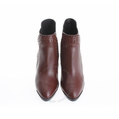 Tods Womens Ankle Boots in Medium Brown