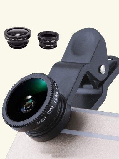 3 In 1 Phone Wide Angle Macro Fisheye Clip Lens