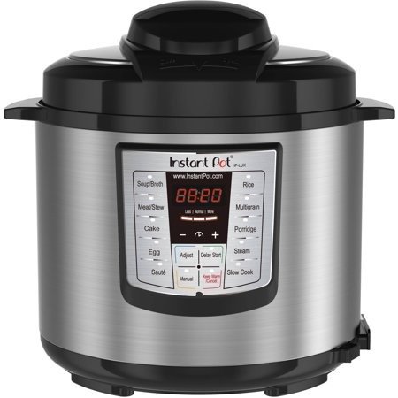 LUX60 6 Qt 6-in-1 Multi-Use Programmable Pressure Cooker, Slow Cooker, Rice Cooker, Saute, Steamer, and Warmer