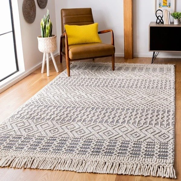 手工羊毛地毯 5' x 8'