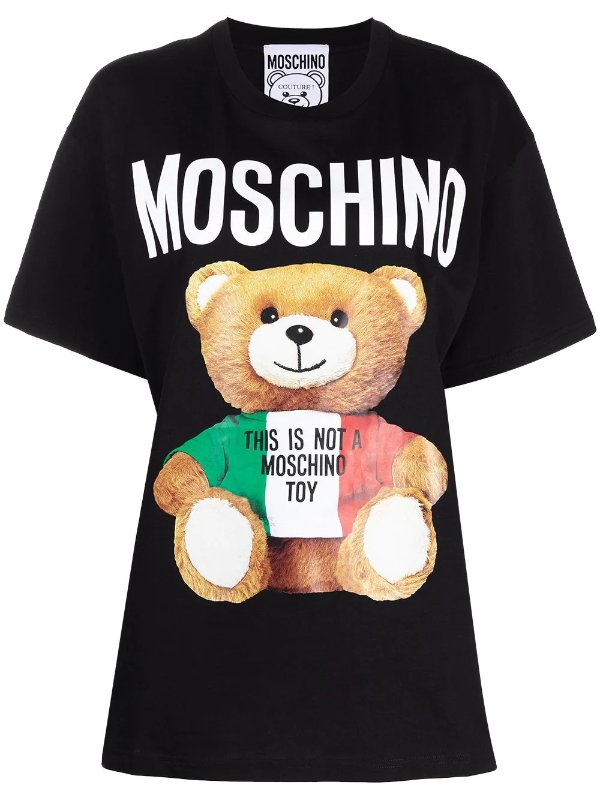 Teddy print oversized T-shirt