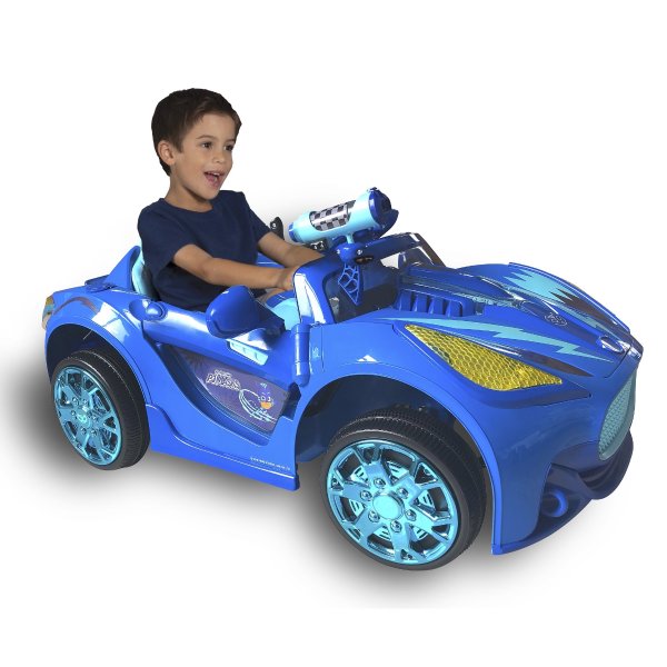 6 Volt PJ Masks Super Car By Dynacraft with Working Water Cannon
