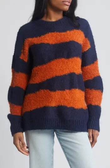 Stripe Boucle Sweater