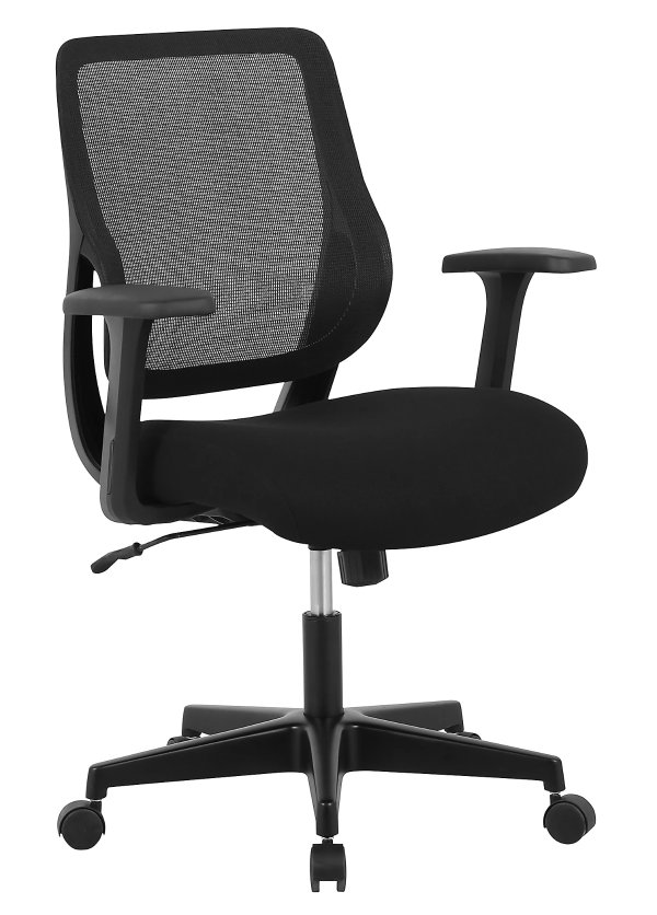 ® Sensi Mesh/Fabric Low-Back Task Chair, Black, BIFMA Compliant