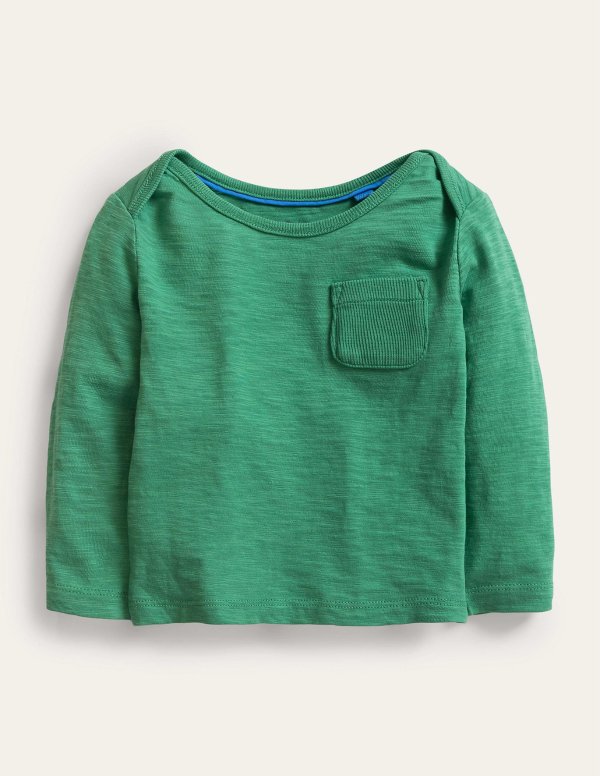Garment Wash T-Shirt - Deep Grass Green | Boden US