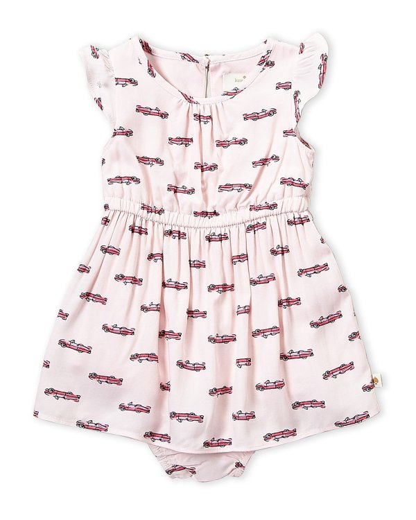 (Infant Girls) Hot Rod Pink Dress