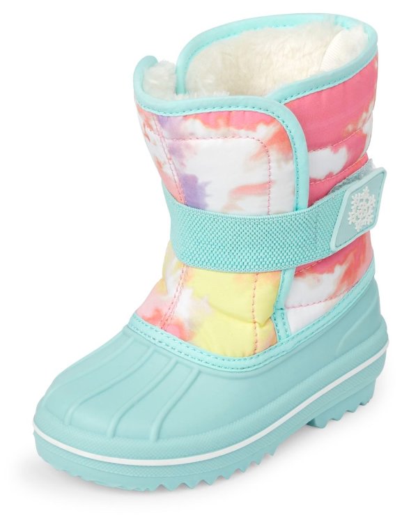 Toddler Girls Tie Dye Snow Boots