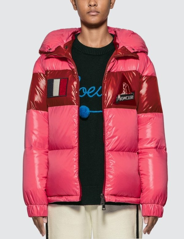 Color Block Puffer Down Jacket