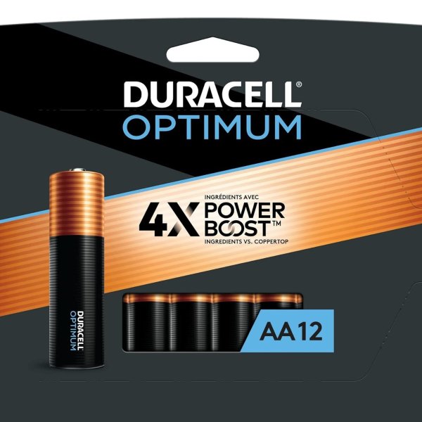 Optimum AA Batteries 12 Count