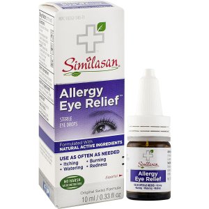 Similasan Allergy Eye Relief Eye Drops 0.33 Ounce Bottle, for Temporary Relief from Red Eyes, Itchy Eyes, Burning Eyes, and Watery Eyes