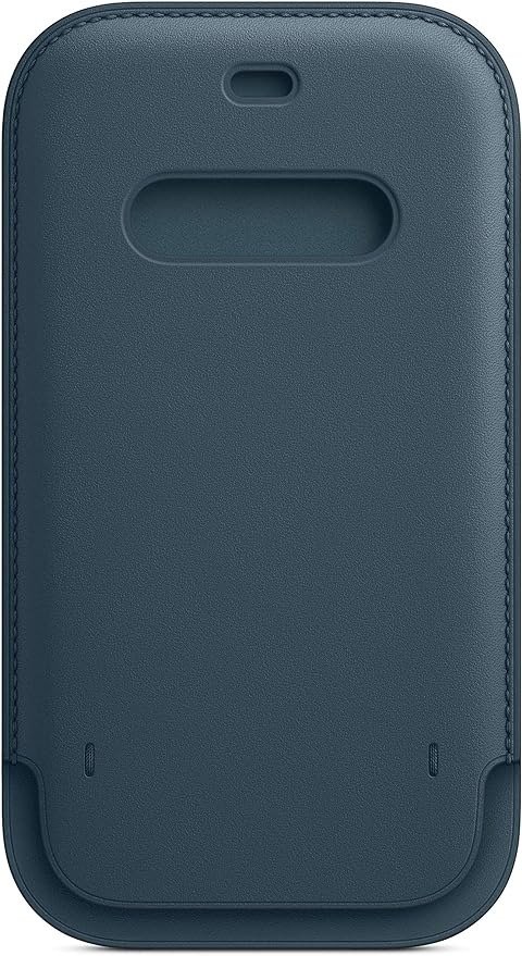 iPhone 12 and 12 Pro Leather Sleeve with MagSafe - Baltic Blue