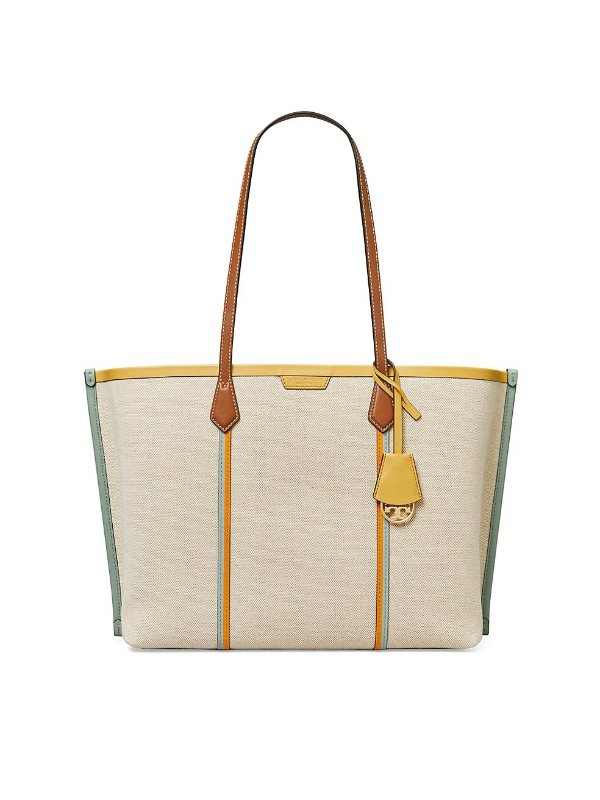 Perry Canvas Triple-Compartment Tote