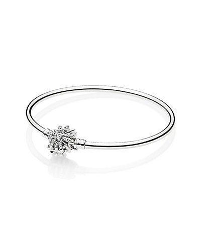 Silver Limited Edition Fireworks CZ Bangle
