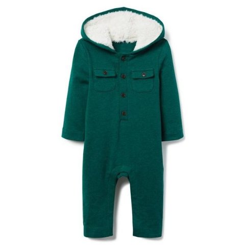Janie and JackSherpa Lined Hooded 1-Piece