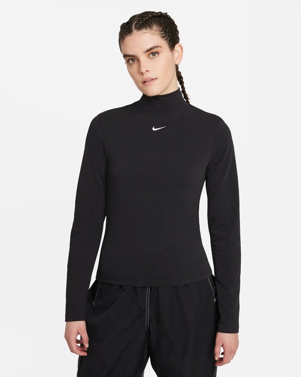 Sportswear Collection EssentialsWomen's Long-Sleeve Mock Top