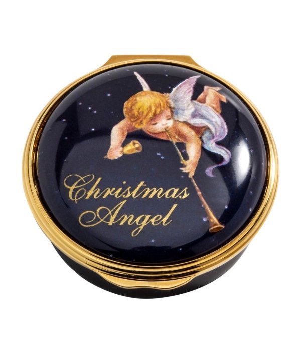 Enamel Christmas Angel Trinket Box | Harrods US