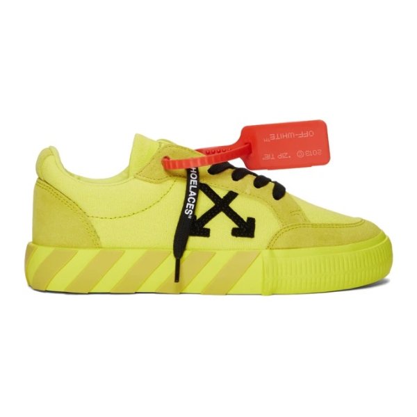 - SSENSE Exclusive Yellow Low Vulcanized Sneakers