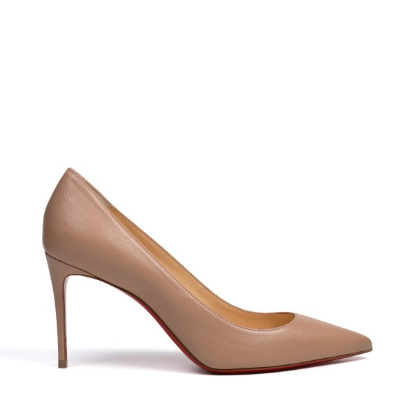 Kate 85 Nude Leather Pumps
