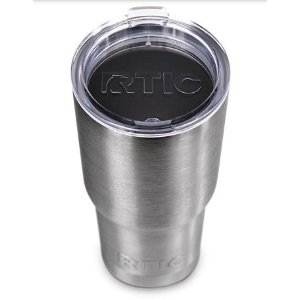 RTIC 双层真空隔温带盖不锈钢杯*30盎司