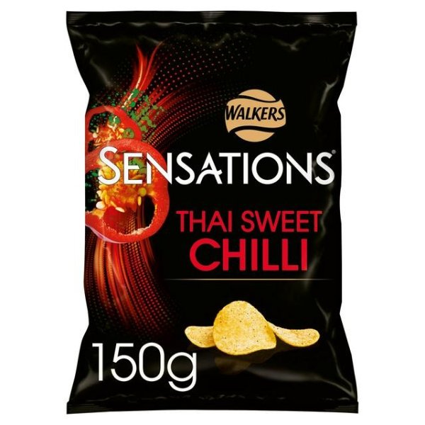 Sensations Thai Sweet Chilli Crisps 150g