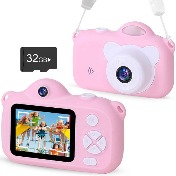 VACPOWER Upgraded 1080P HD Toddler Camera for Kids