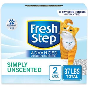 Fresh StepAdvanced Clumping Cat Litter with Activated Charcoal & Natural Odor Control - Unscented