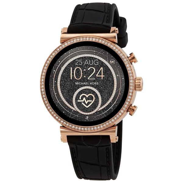 Access Gen 4 Sofie Rose Gold-Tone and Embossed Silicone Smartwatch MKT5069