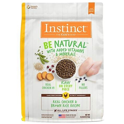 Be Natural Real Chicken & Brown Rice Recipe Natural Dry Dog Food by Nature's Variety, 25 lbs. | Petco