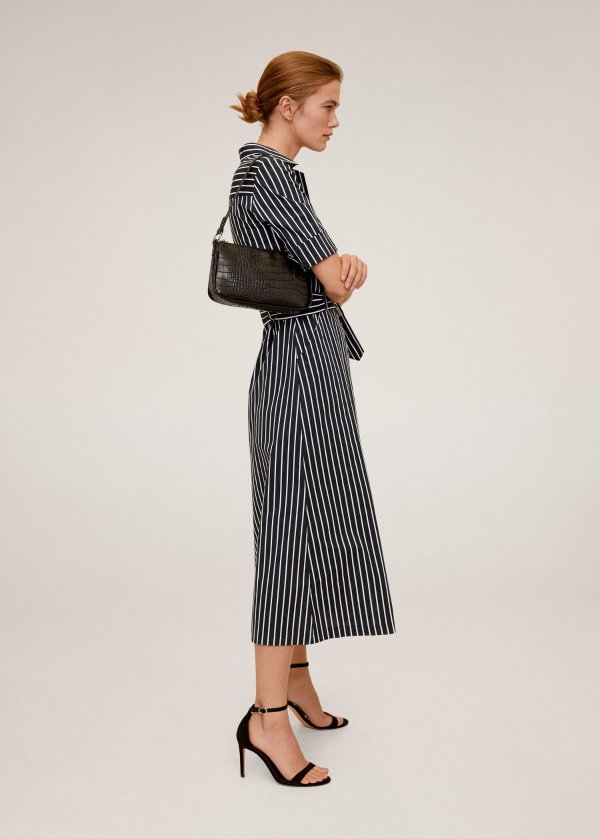 Striped shirt dress - Women | Mango USA
