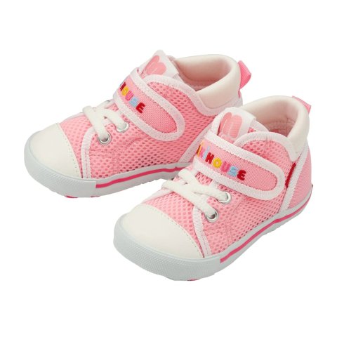 MIKI HOUSEDouble Russell Mesh Second Shoes - Strawberry Milk