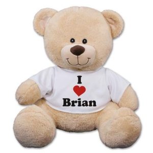 Personalized I Love You Teddy Bear 11" @ 800Bear