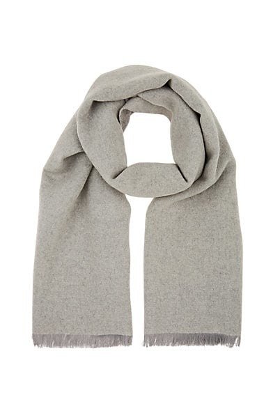 Double-Faced Melange Wool Scarf