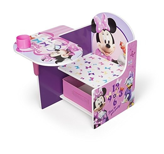 Minnie Mouse Chair Desk with Storage Bin by Delta Children