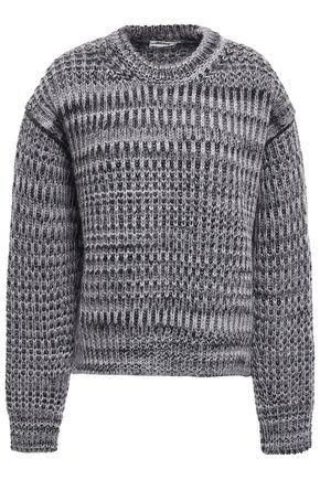 Melange knitted sweater