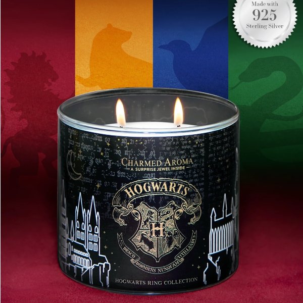 Harry Potter Hogwarts Candle - Hogwarts House Ring Collection