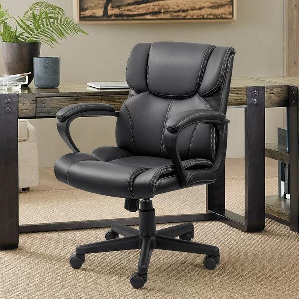 Rafal Faux Leather Executive Chair
