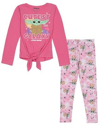 Little Girls Cutest in The Galaxy Legging Set, 2 Piece