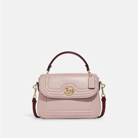 Marlie Top Handle Satchel In Colorblock With Border Quilting