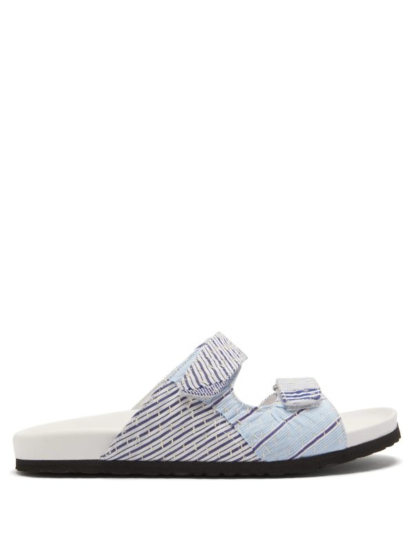 Yves striped textile sandals | By Walid | MATCHESFASHION US