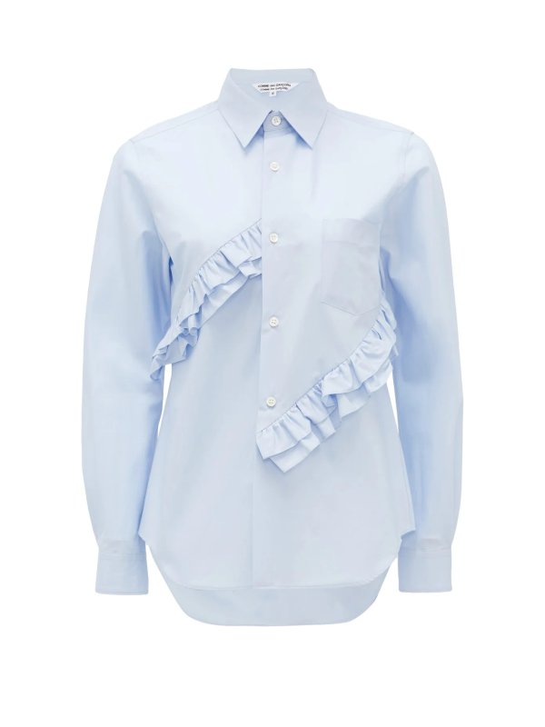 Ruffled cotton shirt | Comme des Garcons Comme des Garcons | MATCHESFASHION US